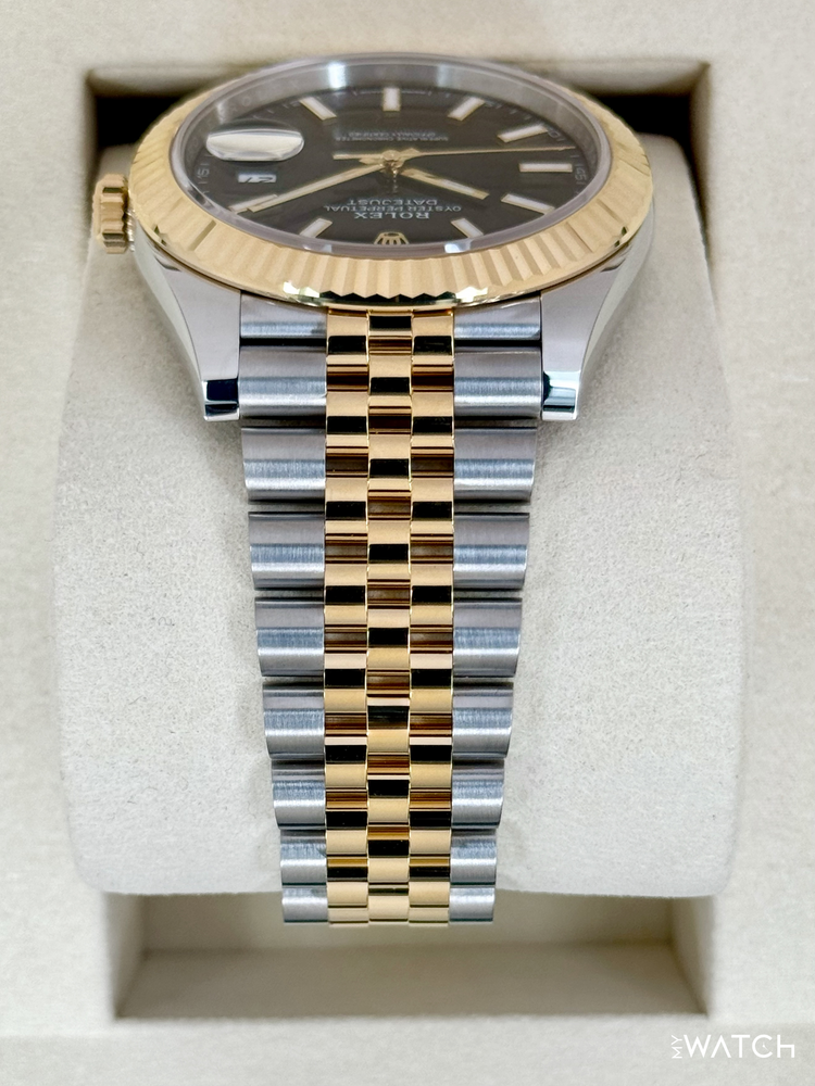Relógio Rolex Datejust com pulseira Jubilee bicolor e caixa em aço e ouro