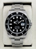 Relógio Rolex Submariner Date automático com mostrador preto, lente de data e pulseira de aço