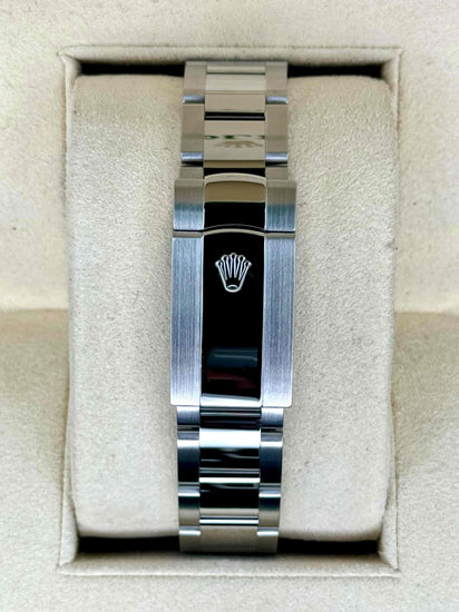 Pulseira de aço do relógio Rolex com fecho e elos polidos