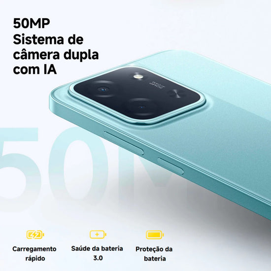Smartphone Xiaomi Poco C85 com sistema de câmera dupla traseira de 50MP
